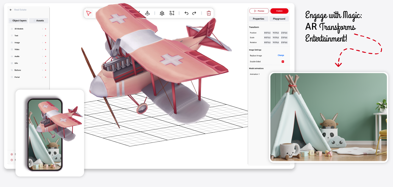 screenshot of ARLOOPA Studio